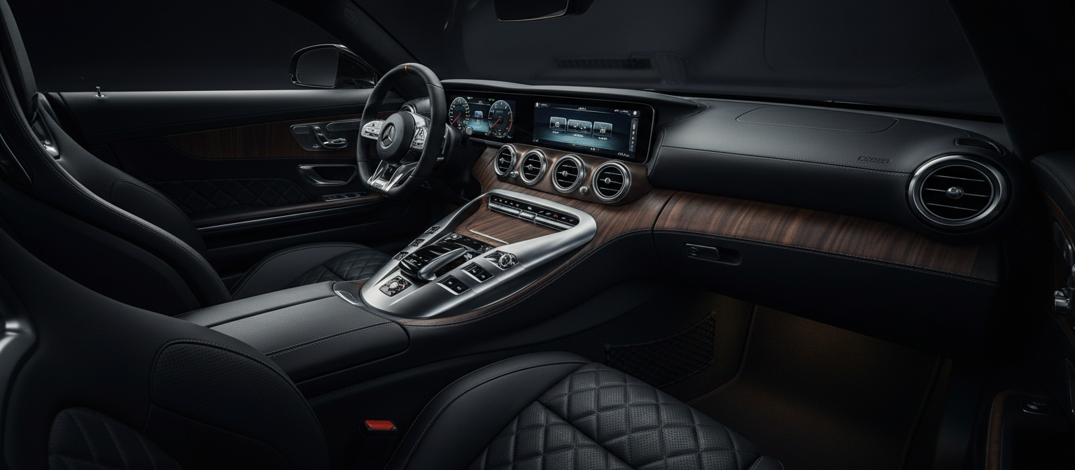 Interior de Mercedes AMG GT · 2023 restaurado por DEX 3