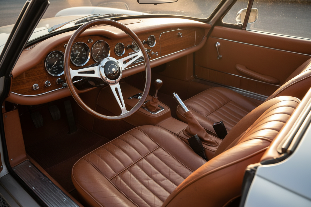 Interior de Porsche 356 Speedster · 1958 restaurado por DEX 3